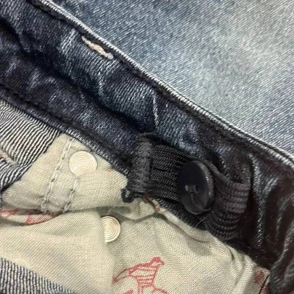 True Religion Geno Skinny Jeans Girls Size‎ 8 Relaxed Slim Fit Distressed - Picture 12 of 14